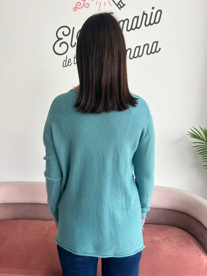 Jersey Leire turquesa