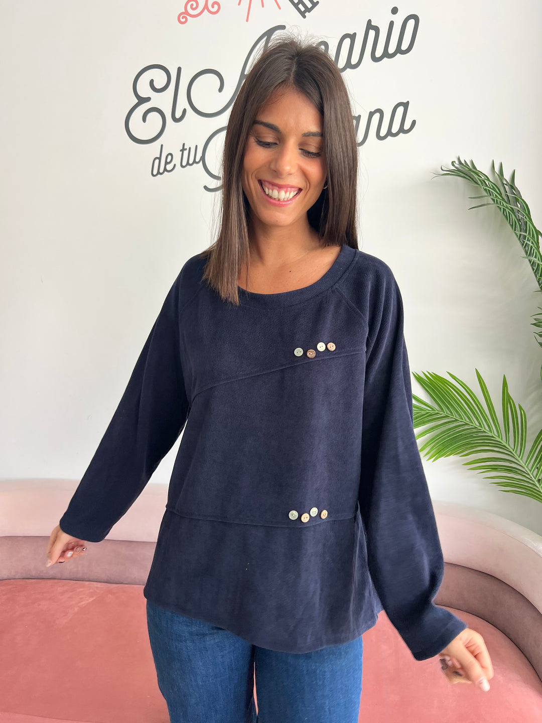 Sudadera Charly azul marino