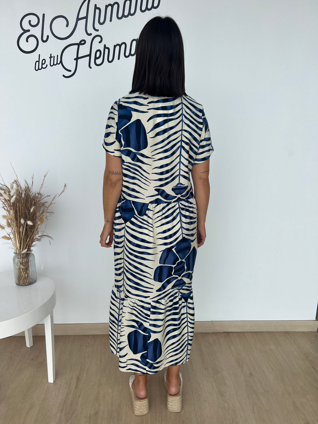 Vestido Dante azul marino