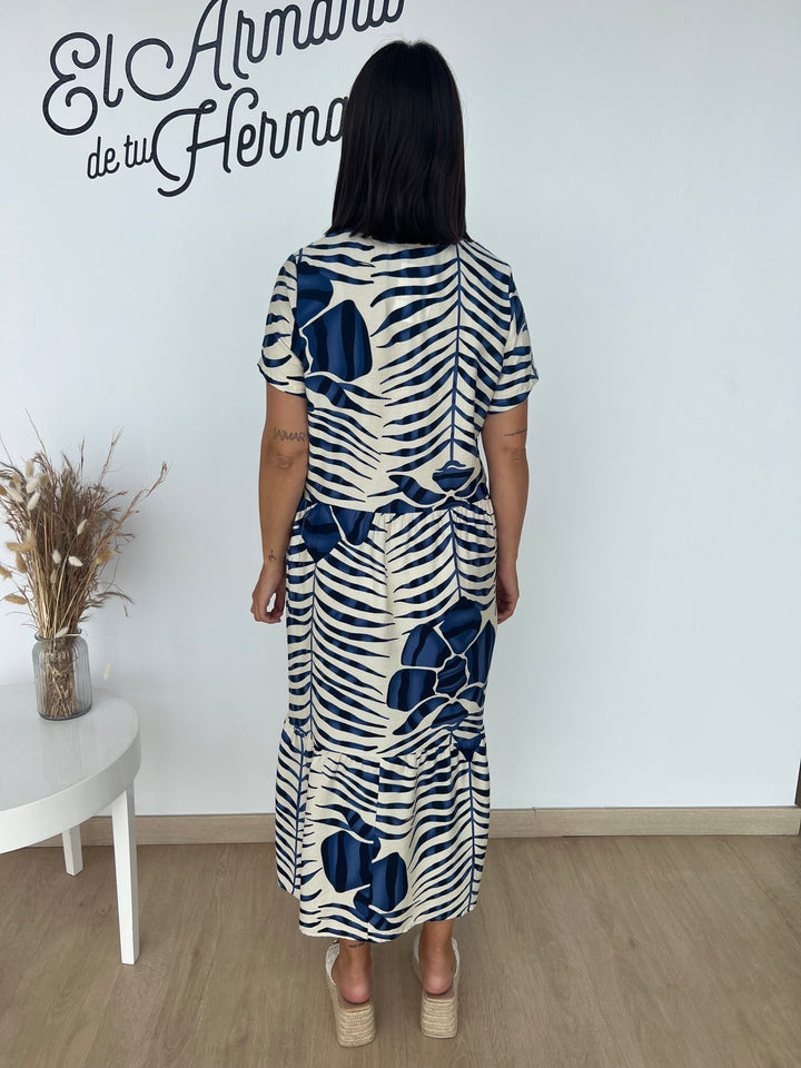 Vestido Dante azul marino