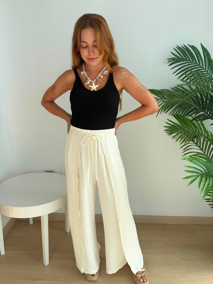 Pantalón Laila blanco roto