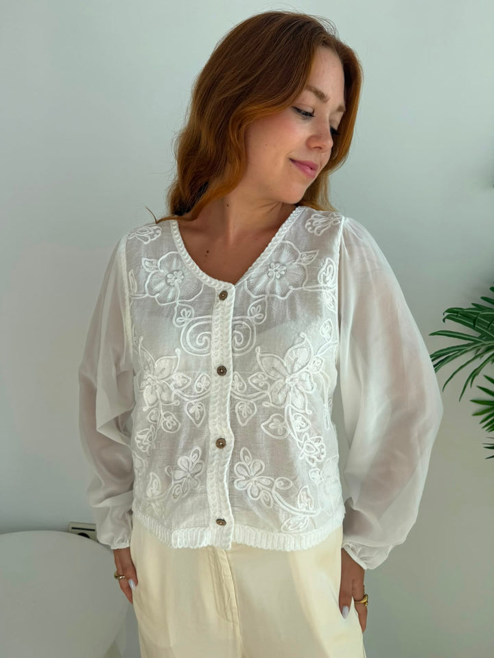 Chaqueta Aurora blanco