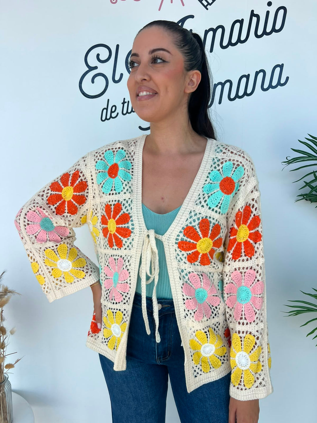 Chaqueta Rocío turquesa