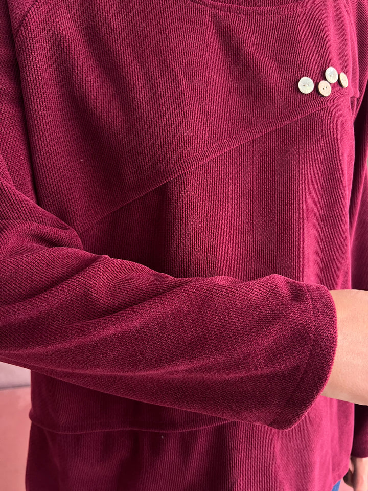 Sudadera Charly burdeos