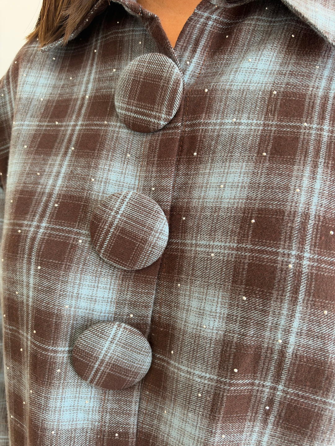 Sobrecamisa Samira marrón azul