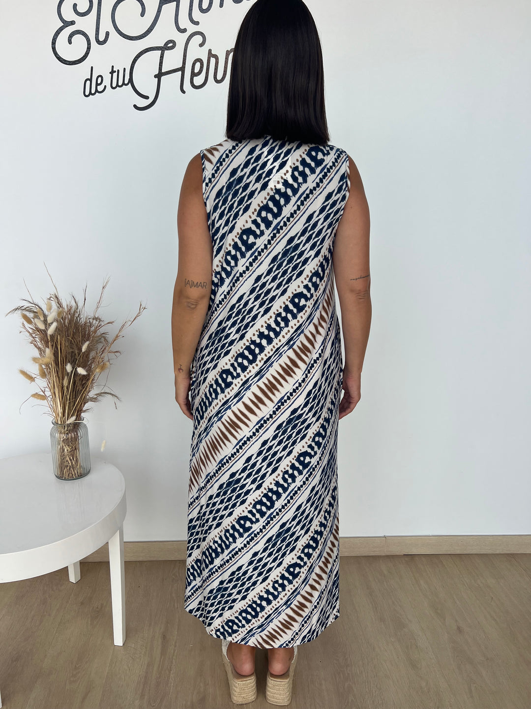 Vestido Noemí azul marino