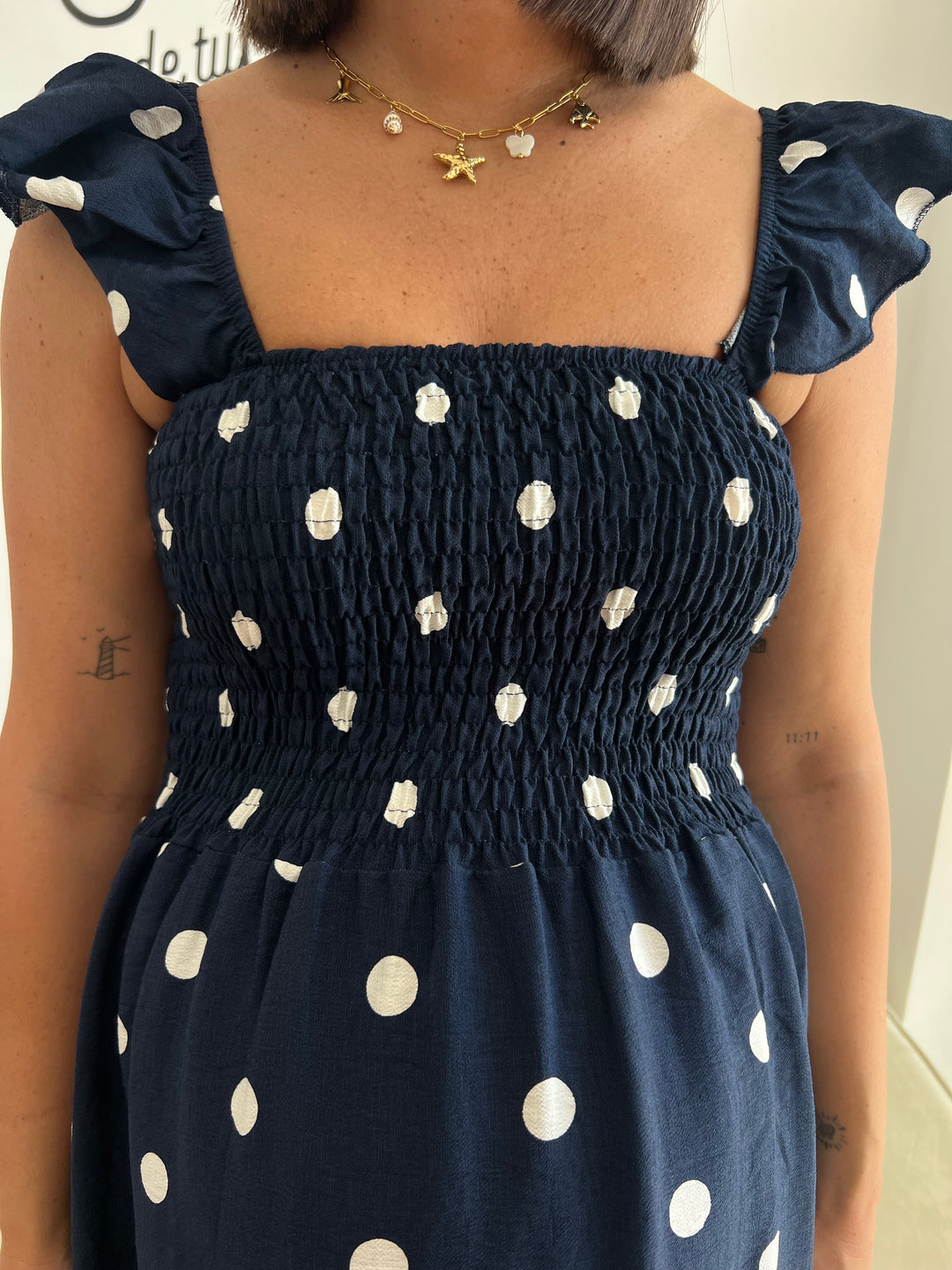 Vestido Marisol azul marino