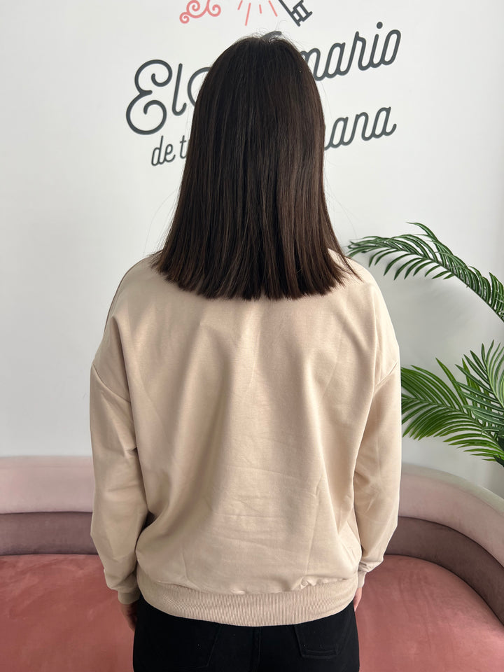 Sudadera Coraima beige