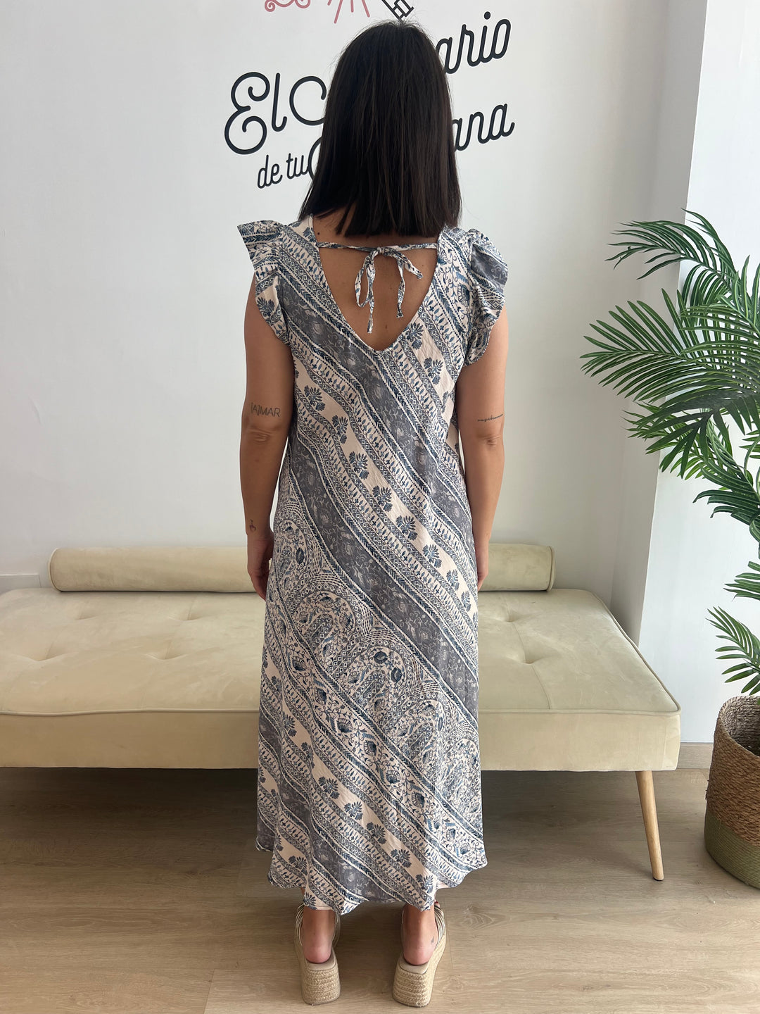 Vestido Kira azul marino
