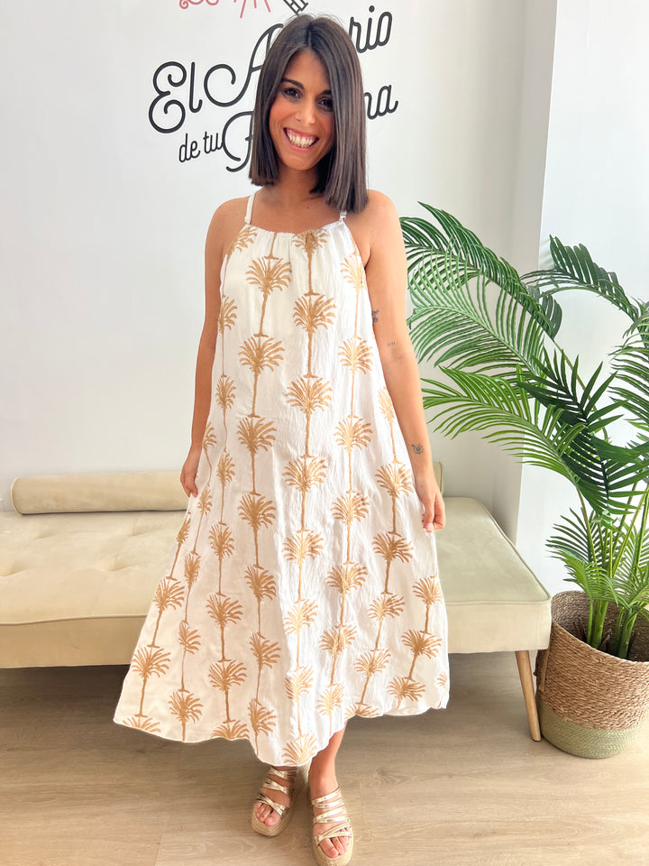 Vestido Alba beige