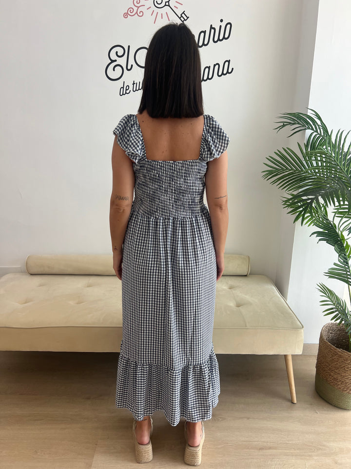 Vestido Yanira azul marino