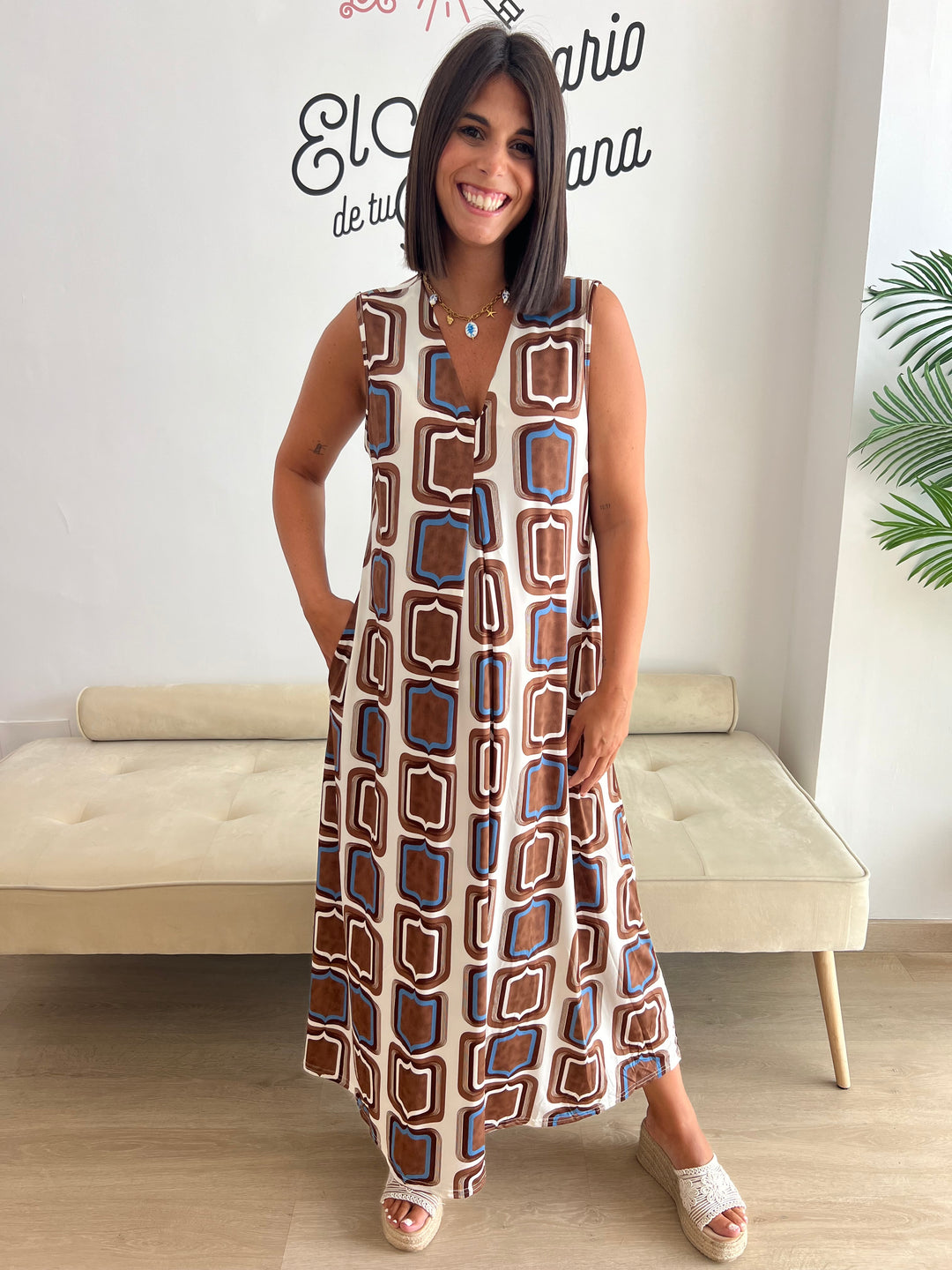 Vestido Carlota marrón