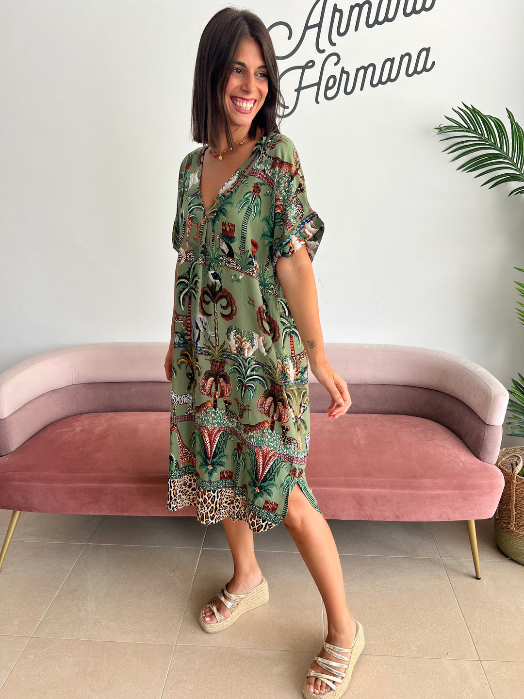 Vestido Kenia verde