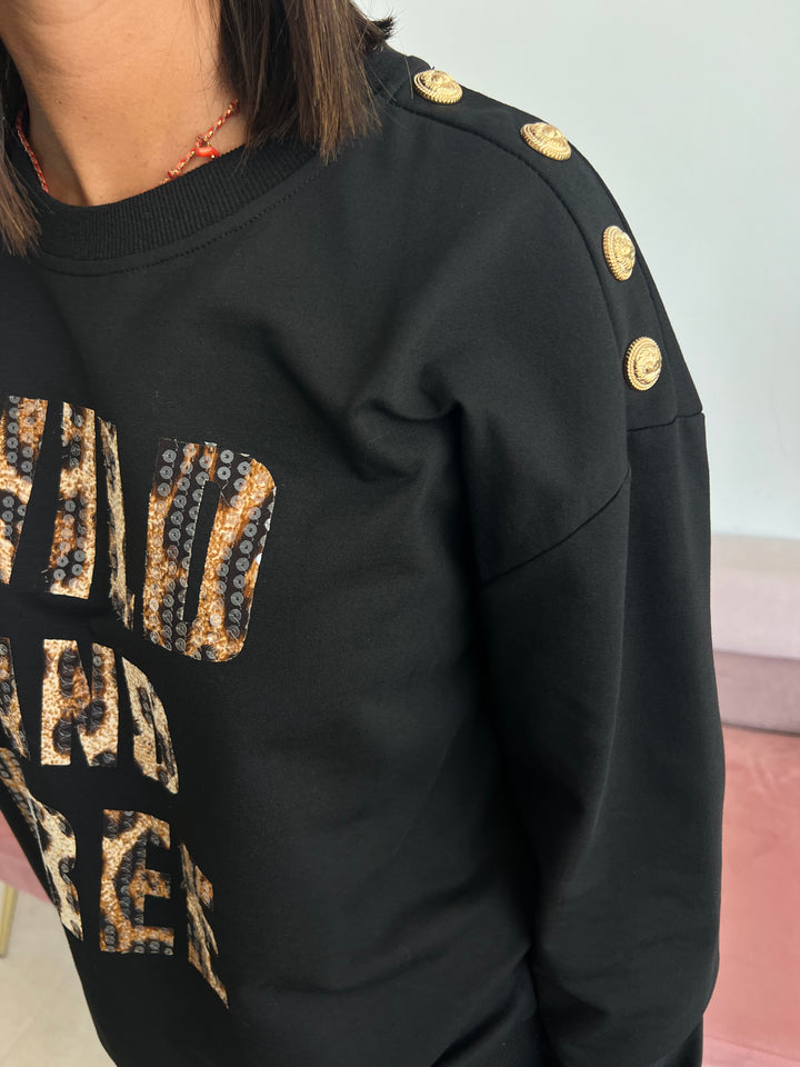 Sudadera Free negro