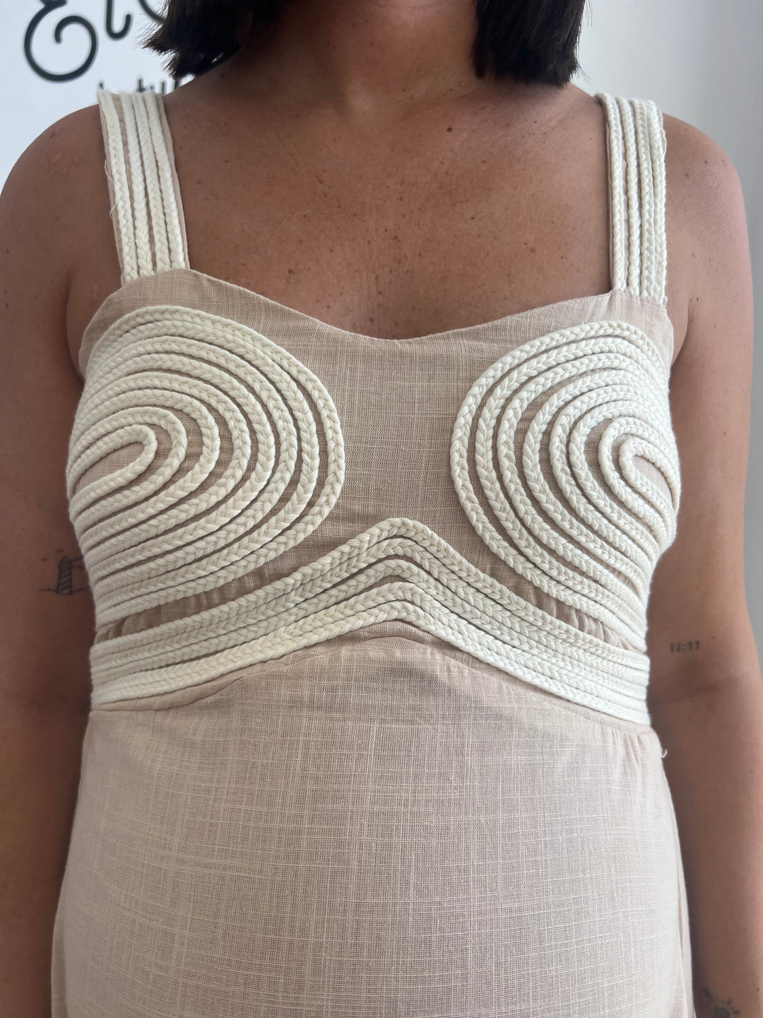 Vestido Inma beige