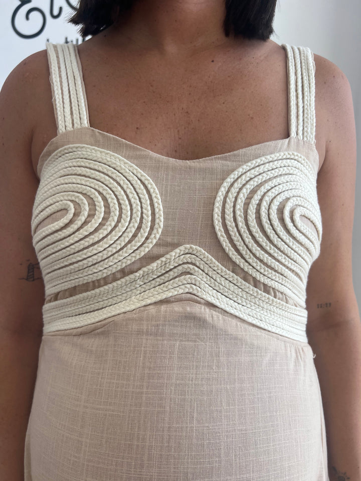Vestido Inma beige