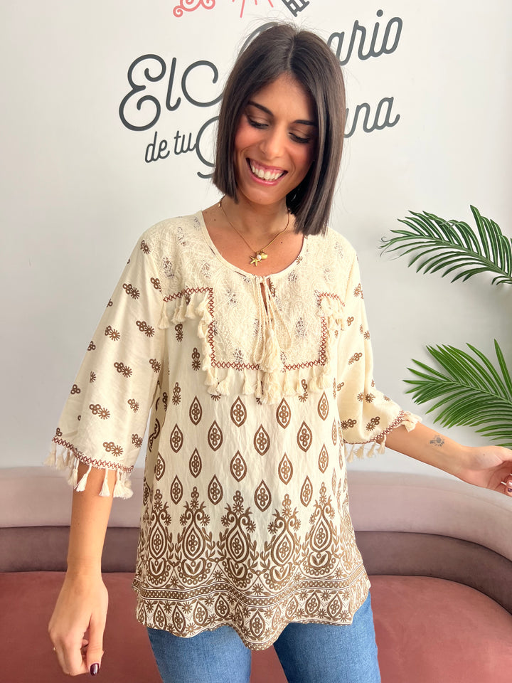 Blusa Sheila marrón