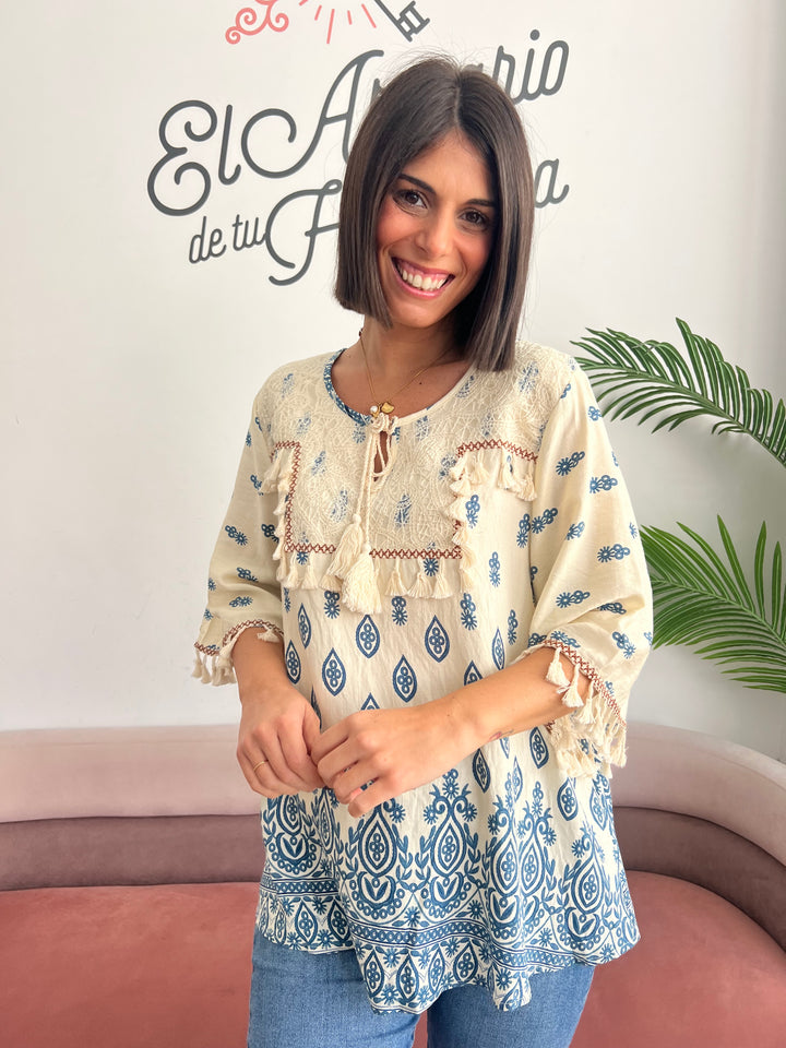 Blusa Sheila azul