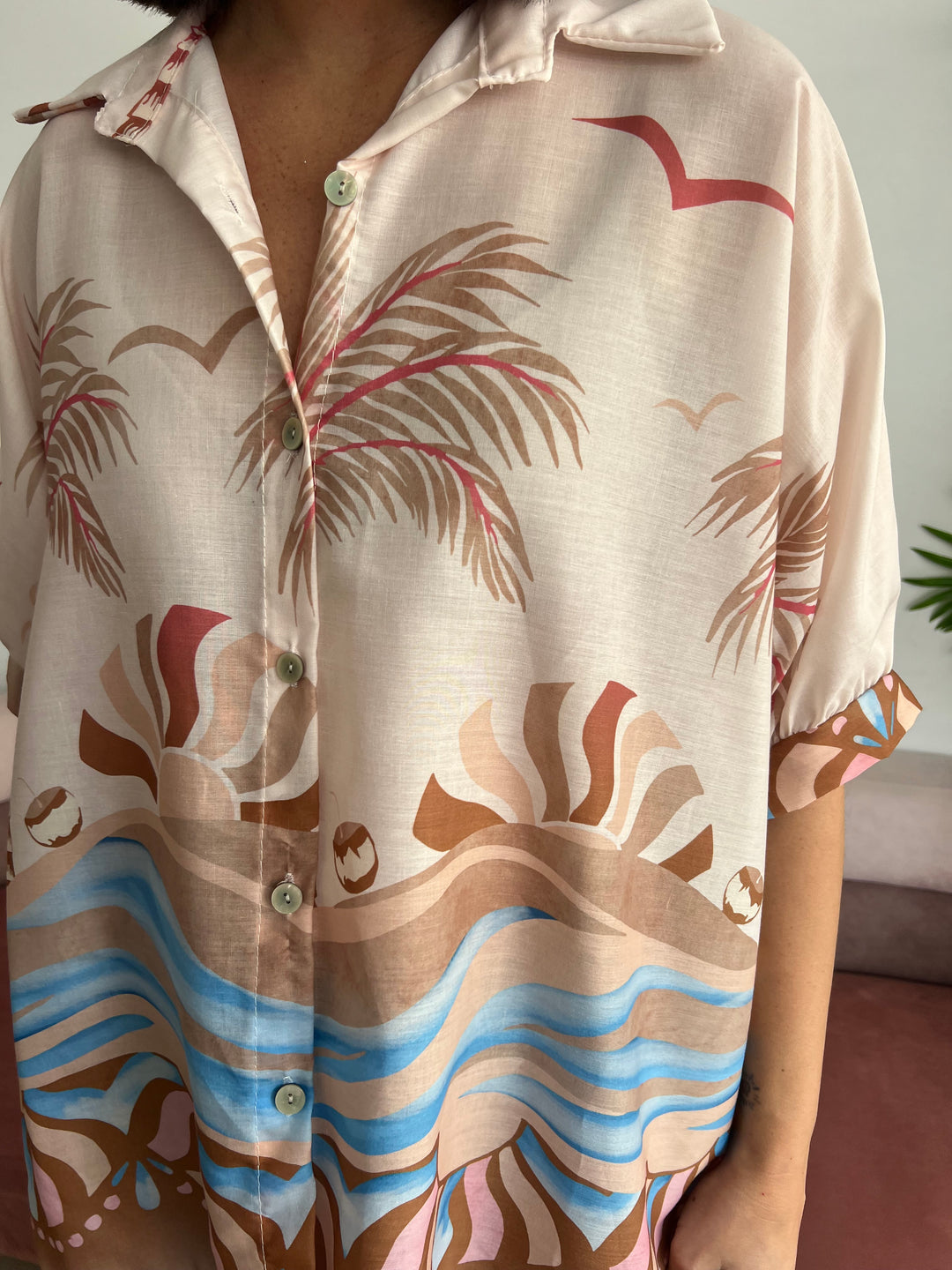 Camisa Mireia marrón
