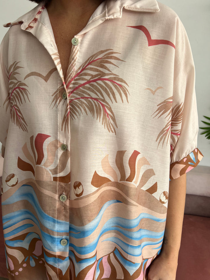 Camisa Mireia marrón