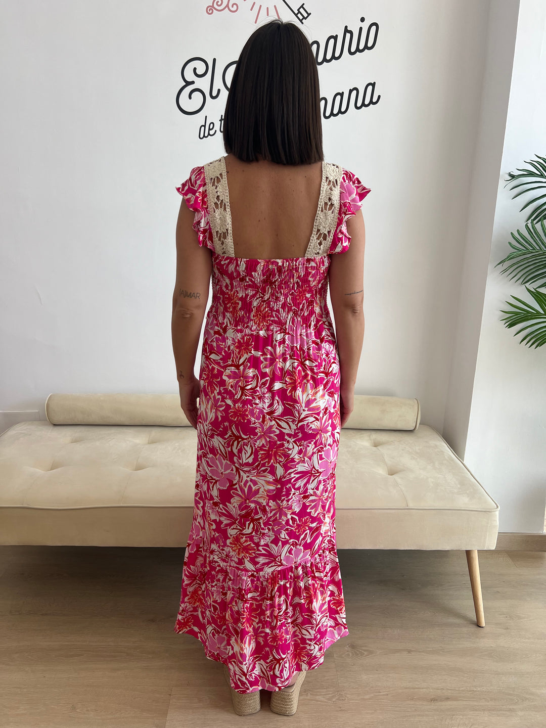 Vestido Celia fucsia
