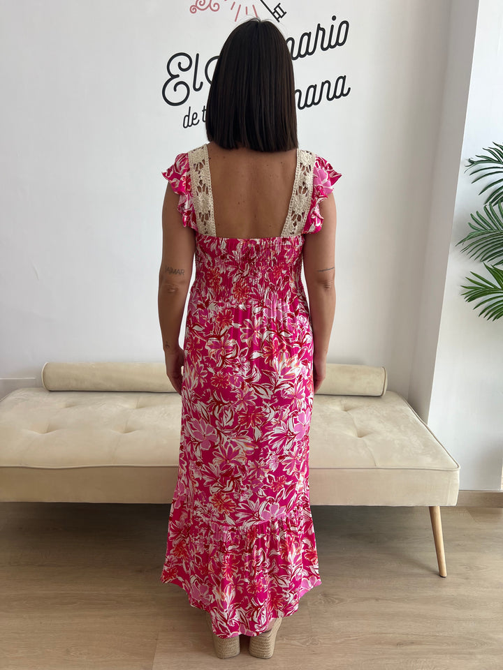 Vestido Celia fucsia