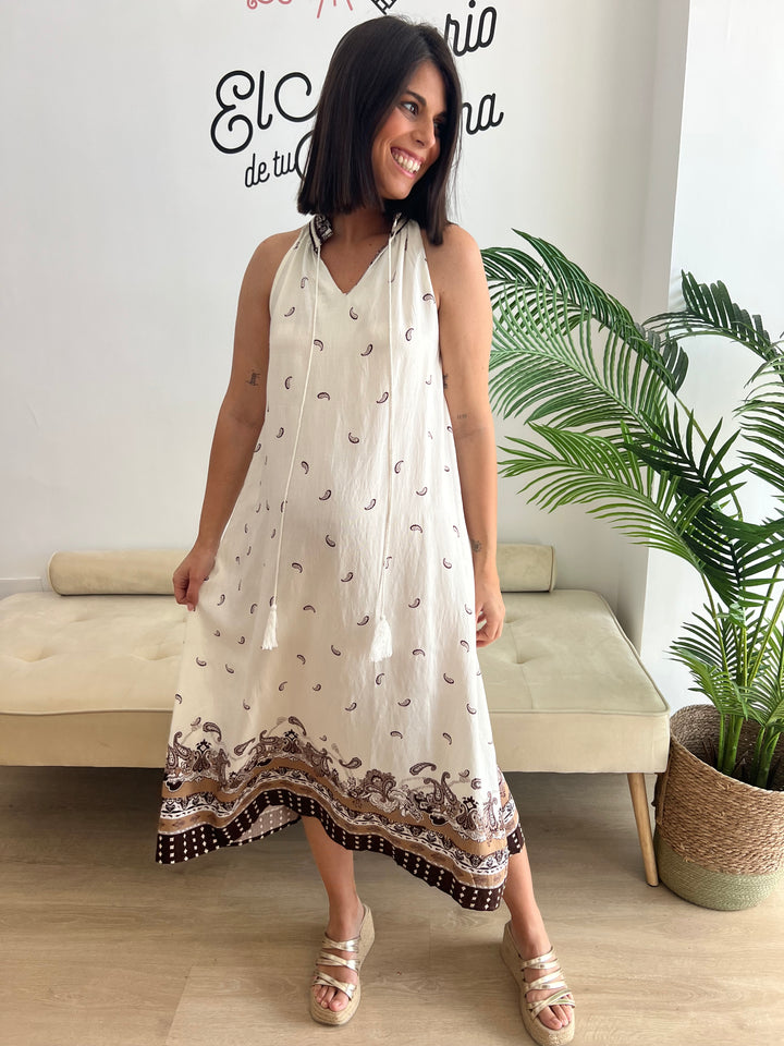 Vestido Maialen marrón