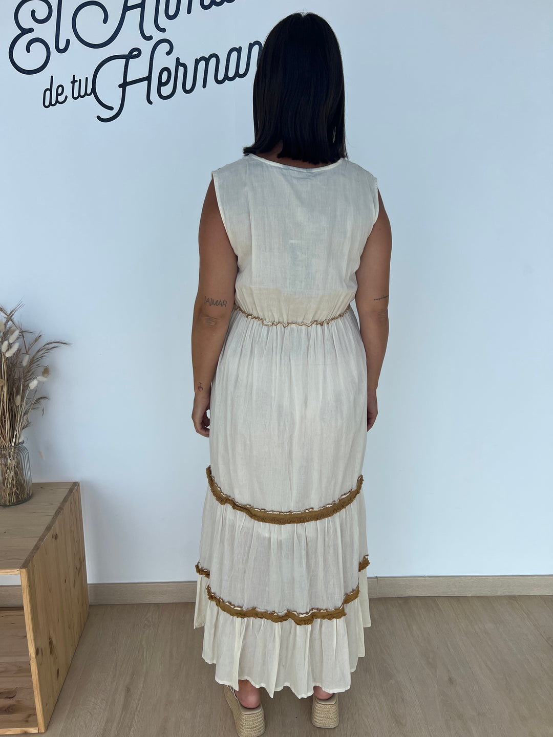 Vestido Shiva camel
