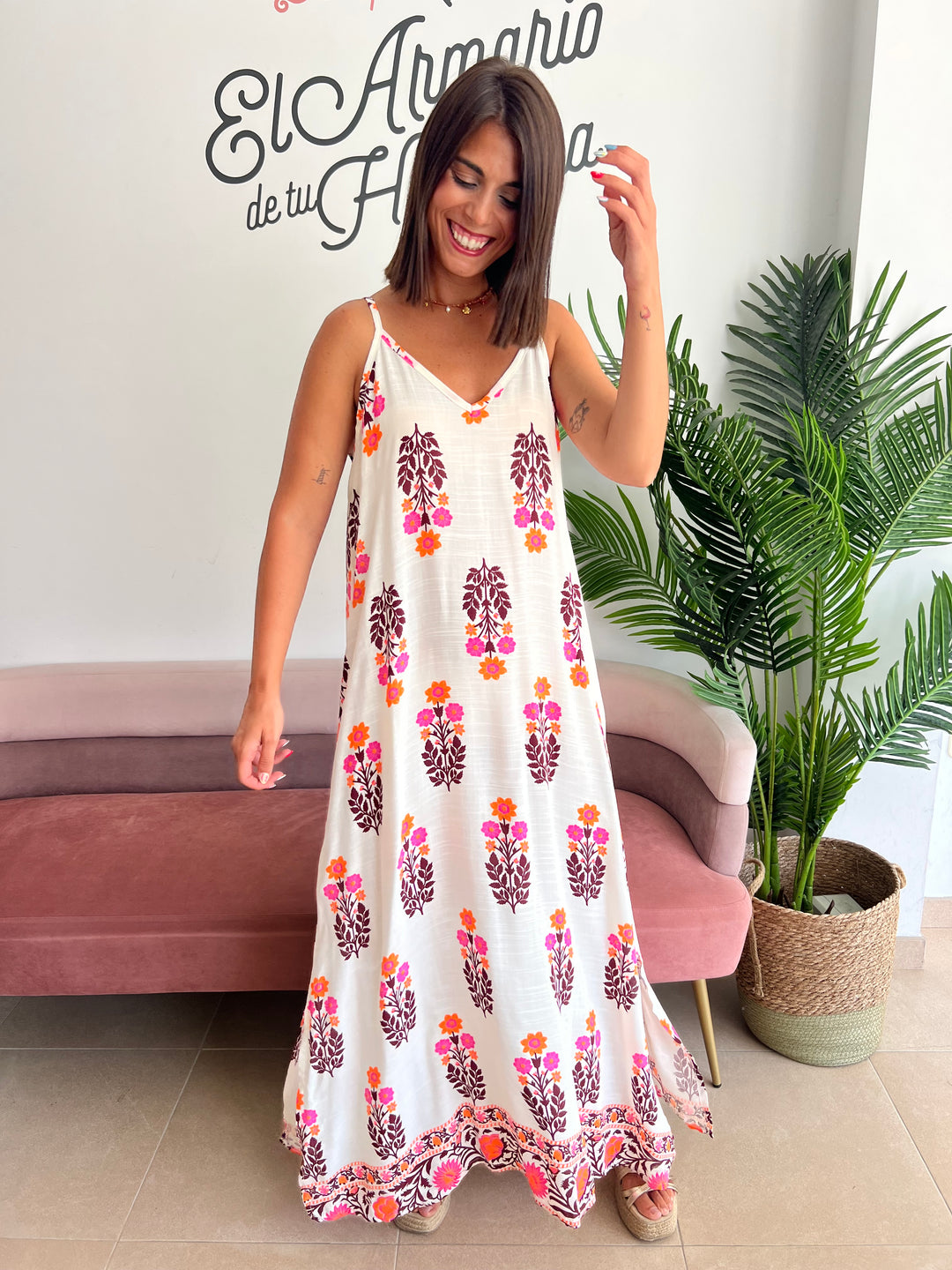 Vestido Trini marrón