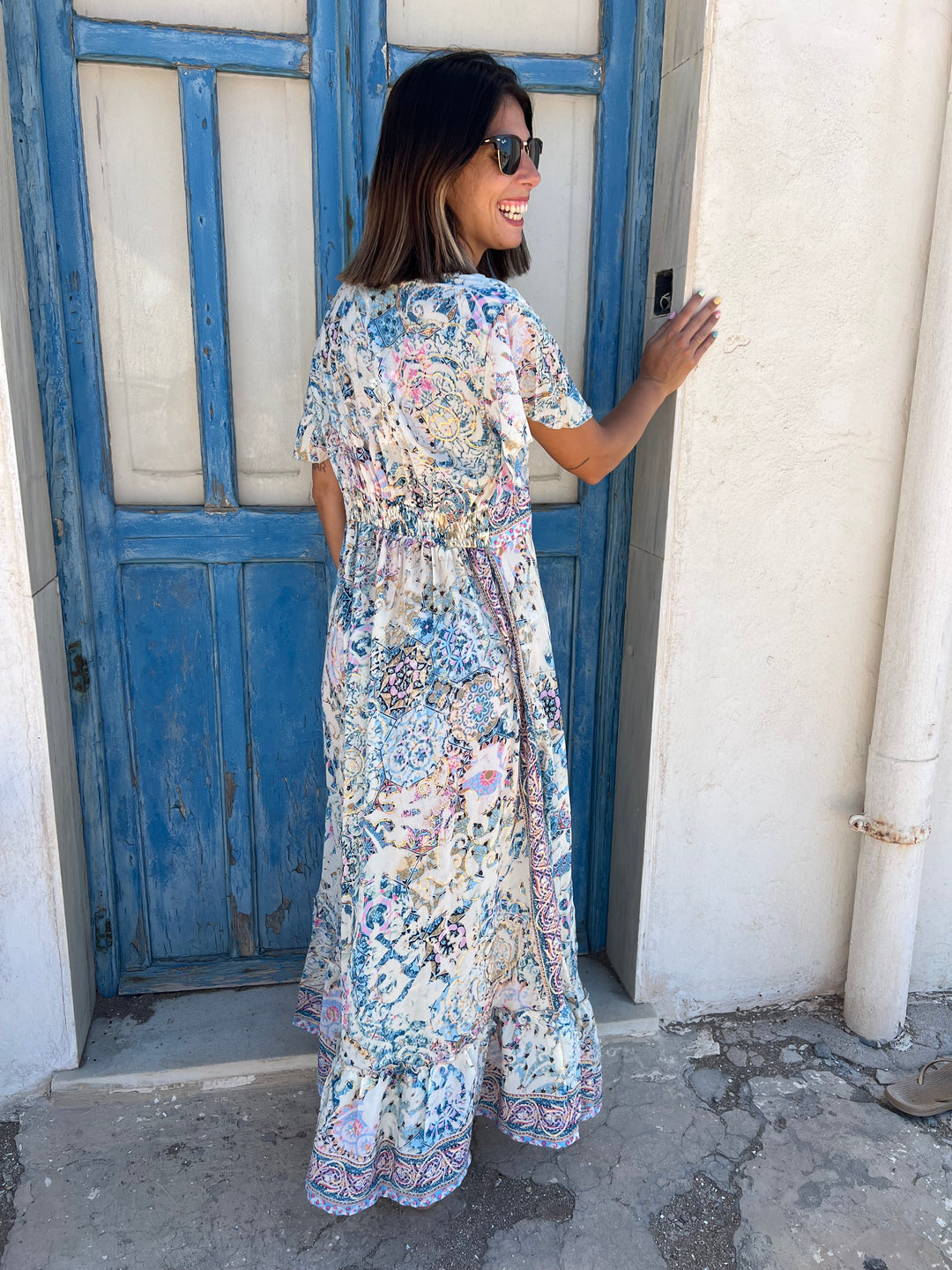 Vestido Túnez azul