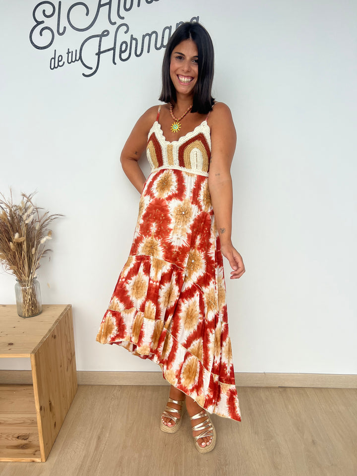 Vestido Devi teja