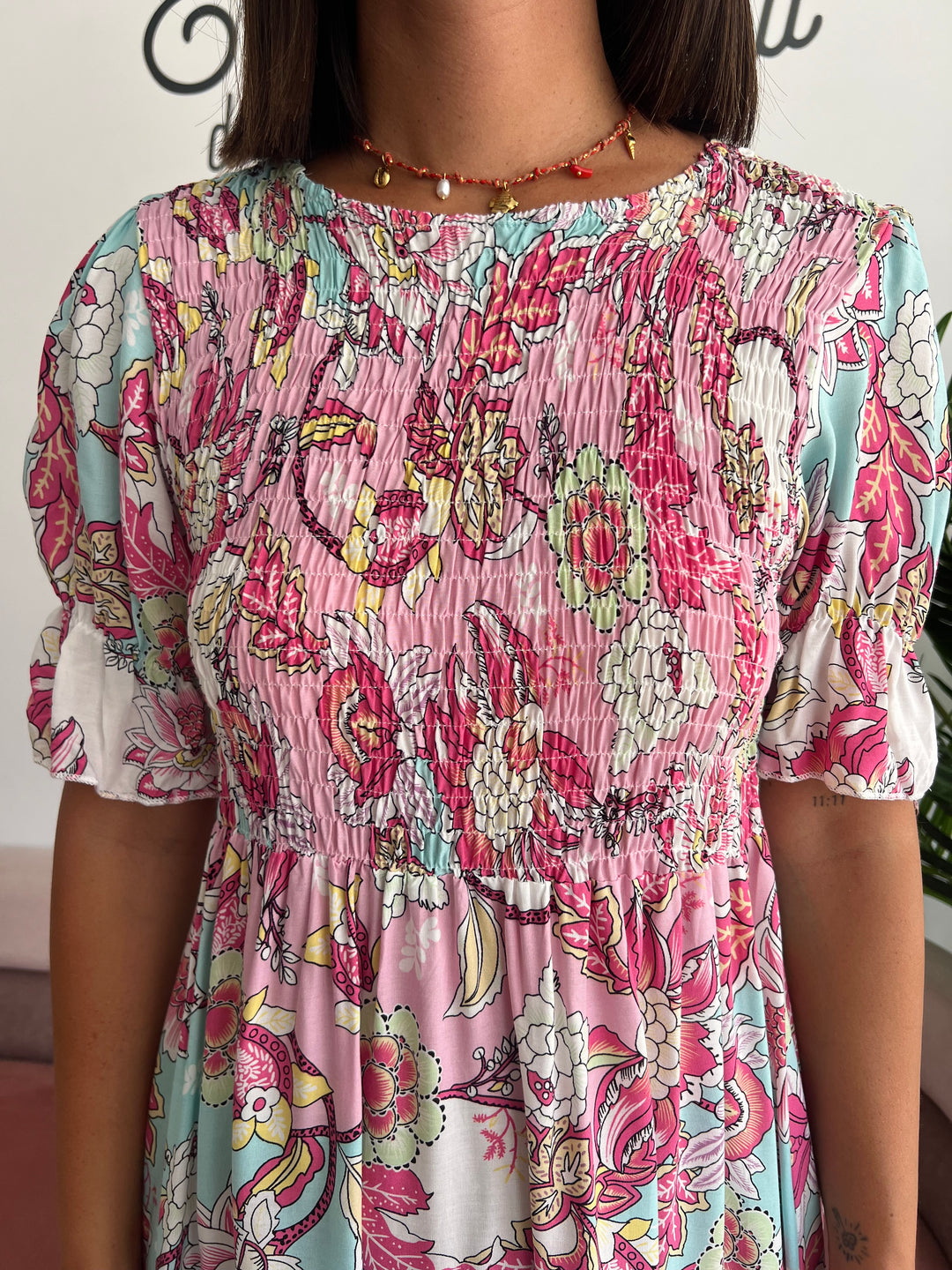 Vestido Esmeralda rosa