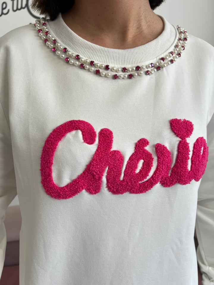 Sudadera Cherie blanco