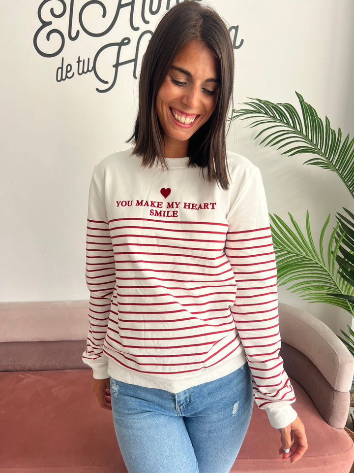 Sudadera Heart rojo