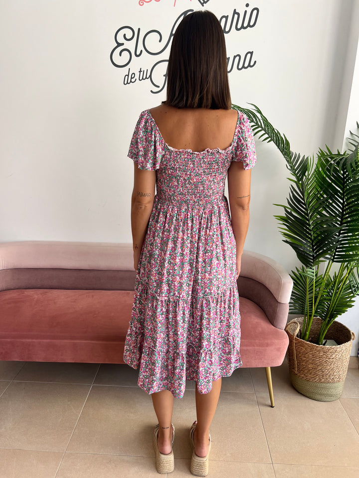 Vestido Nagore rosa