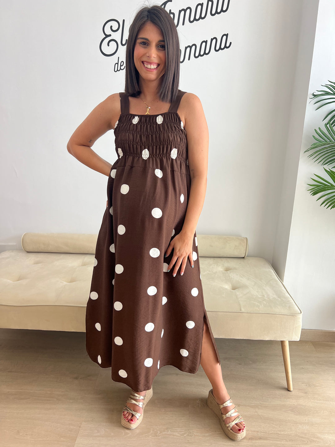 Vestido Samira marrón