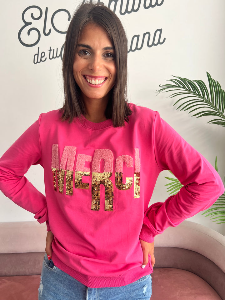 Sudadera Merci fucsia