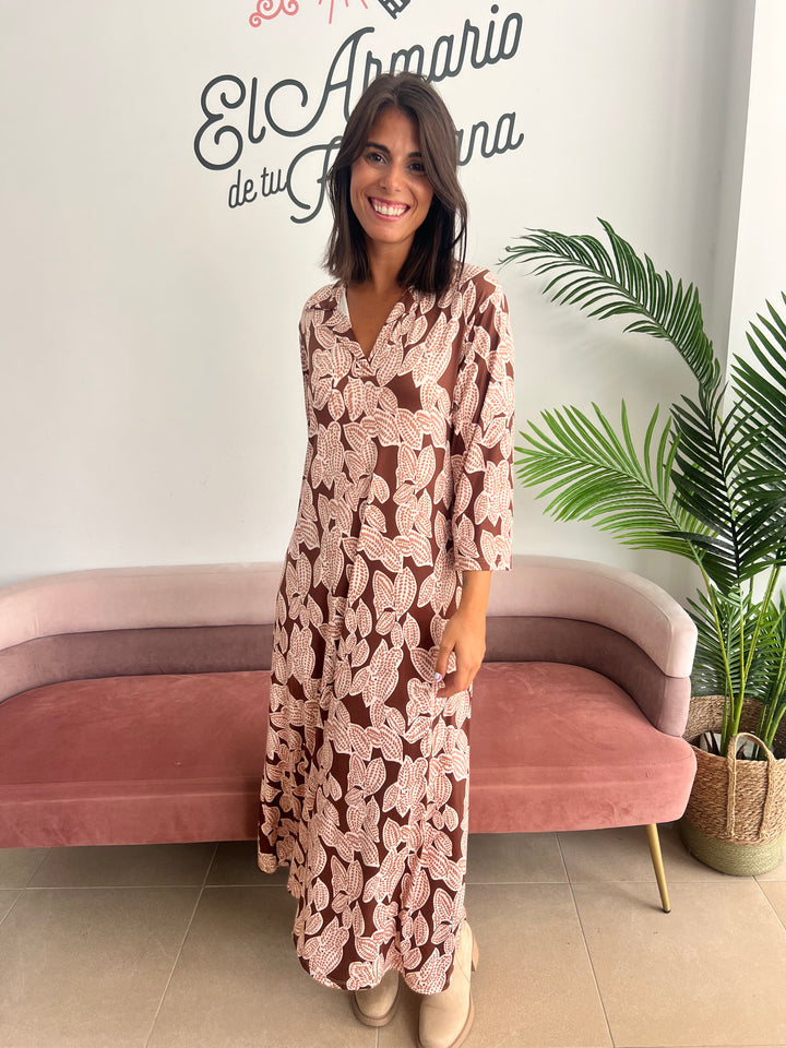 Vestido Micaela marrón