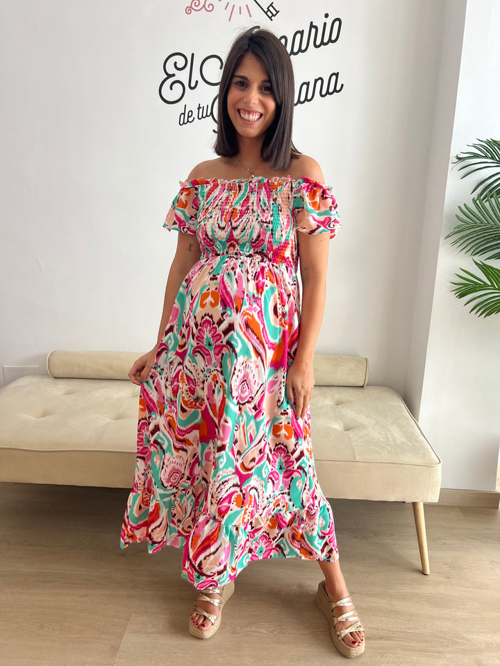 Vestido Norma fucsia