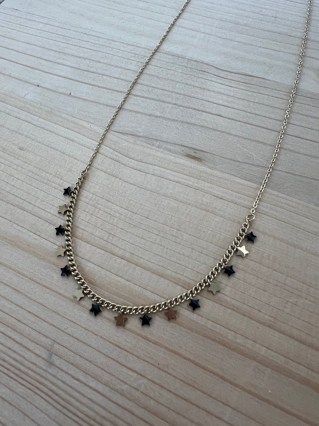 Collar multi stars negro (acero)