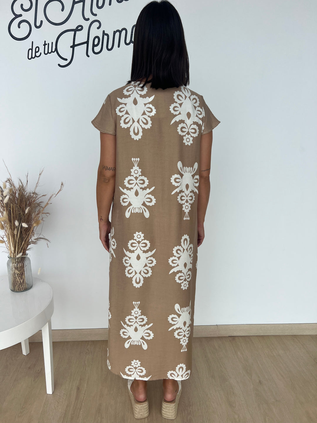 Vestido Bertín camel
