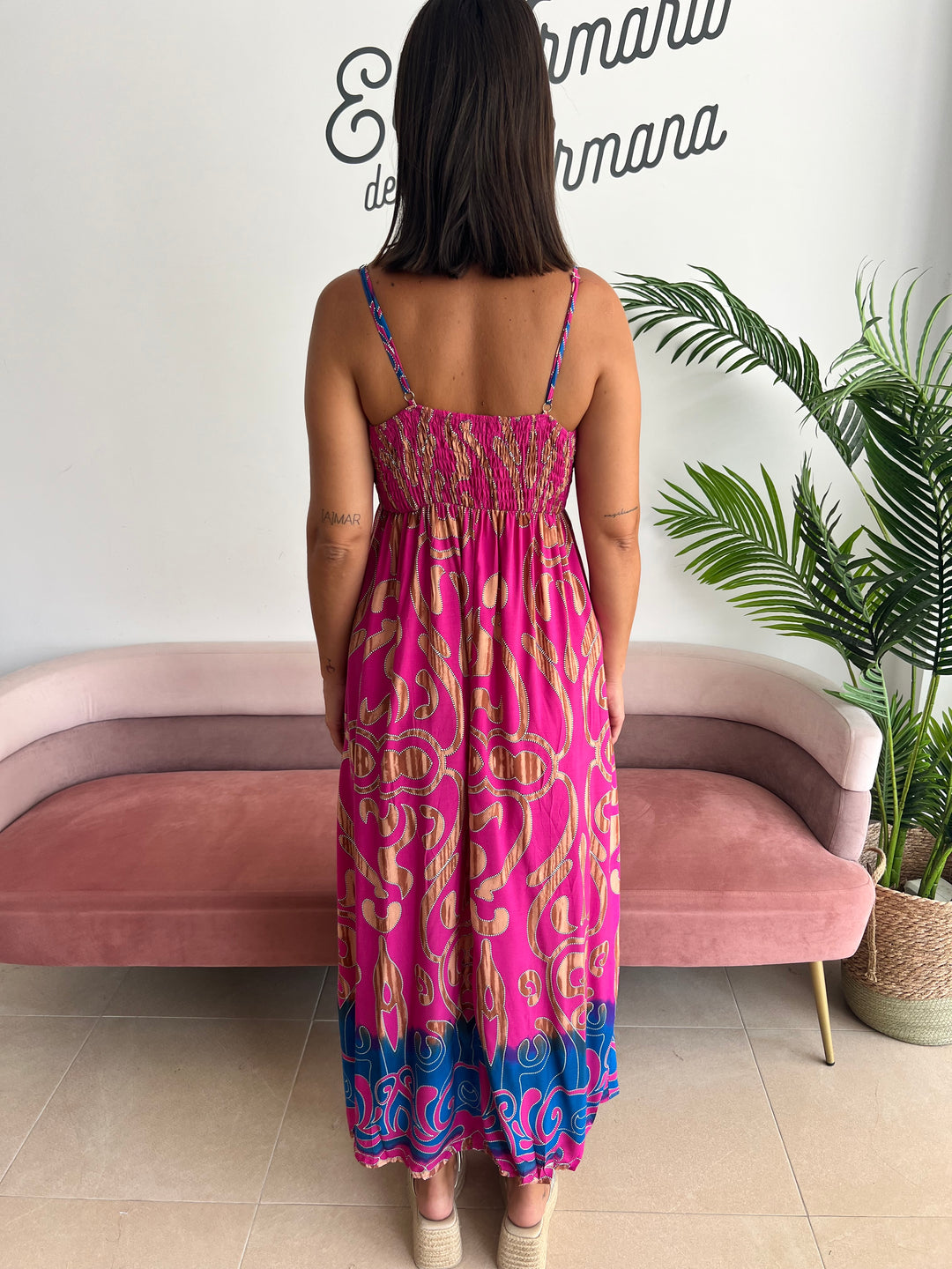Vestido Belén fucsia