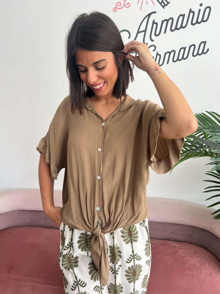 Camisa Kuky camel
