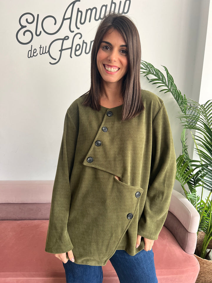 Chaqueta Mamen verde militar