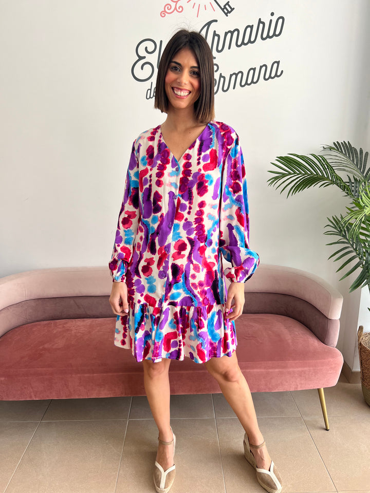 Vestido Abba morado