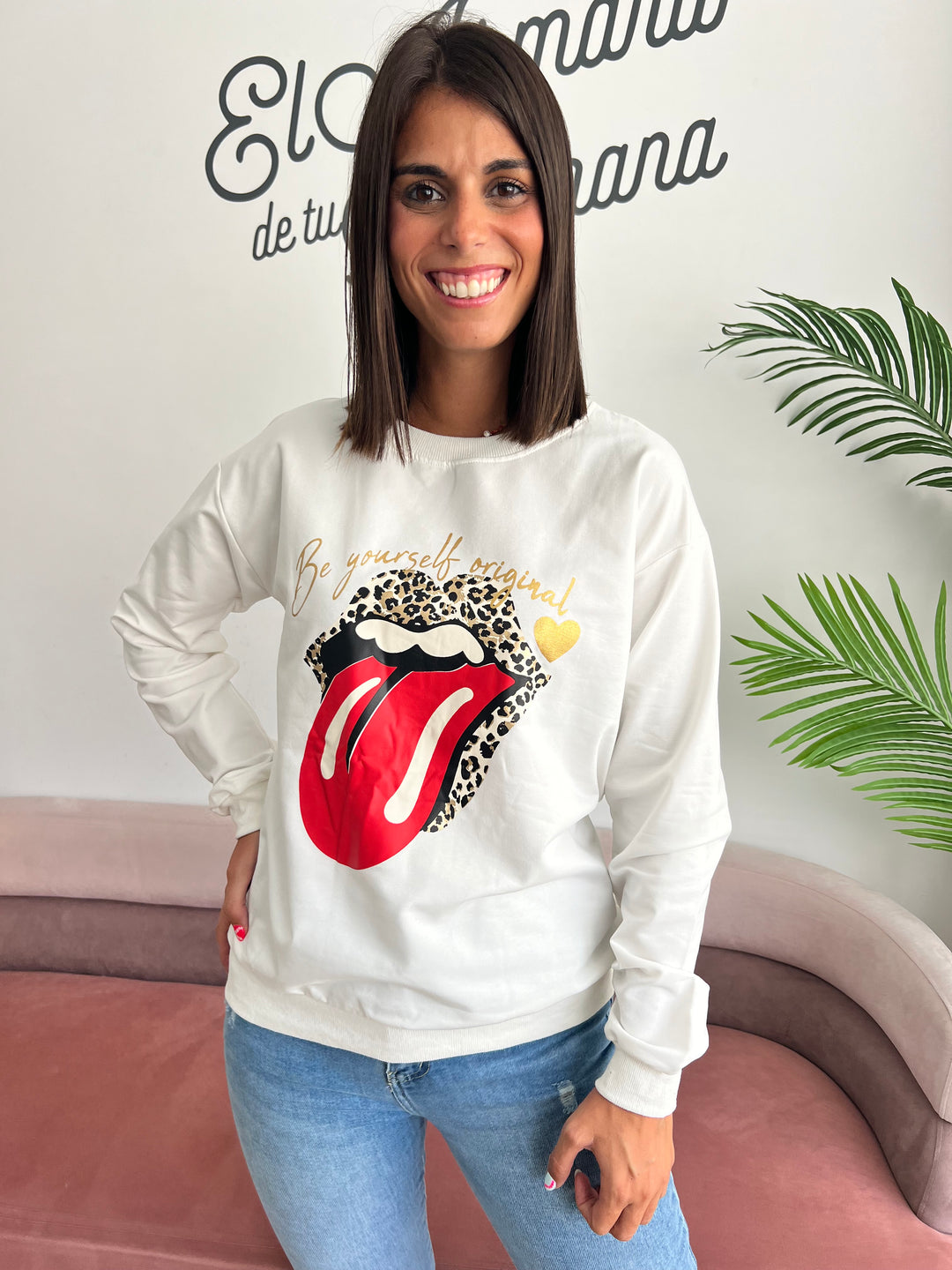 Sudadera Rolling blanco