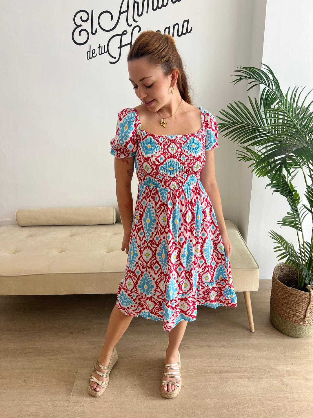 Vestido Candela coral