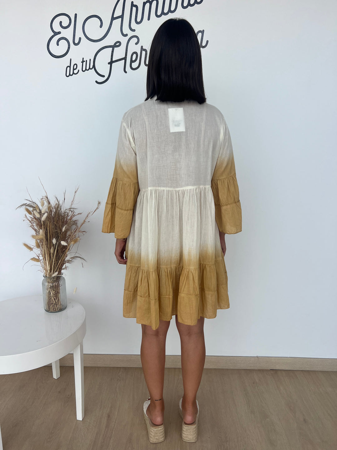 Vestido Miriam beige