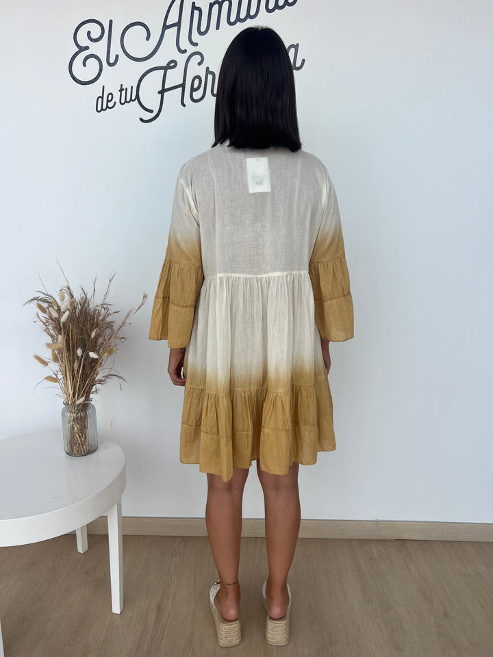 Vestido Miriam beige
