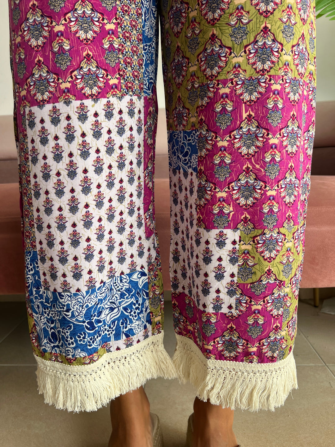 Pantalón Camila buganvilla